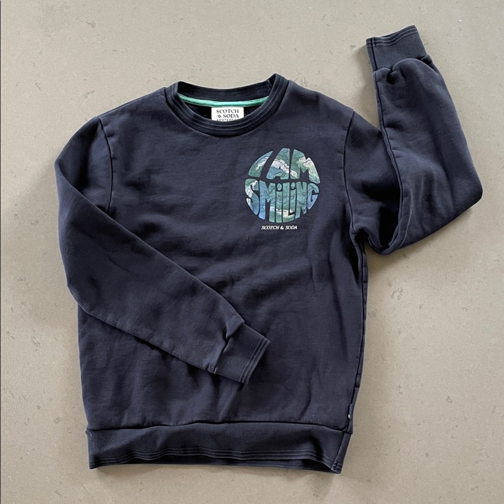 Scotch & Soda Boy’s age 12 152 cm  Dark Gray Crewneck Sweater